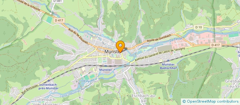 localisation de l'entreprise UNION FRATERNITE  MUNSTER