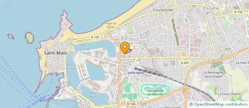 localisation de l'entreprise UNION FRSE DES RETRAITES DE ST MALO  SAINT-MALO