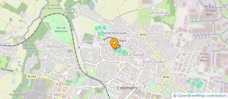 localisation de l'entreprise UNION FUTSAL CLUB à COLOMIERS