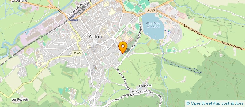 localisation de l'entreprise UNION GAULE AUTUNOISE PECHEURS MORVANDIAUX  AUTUN