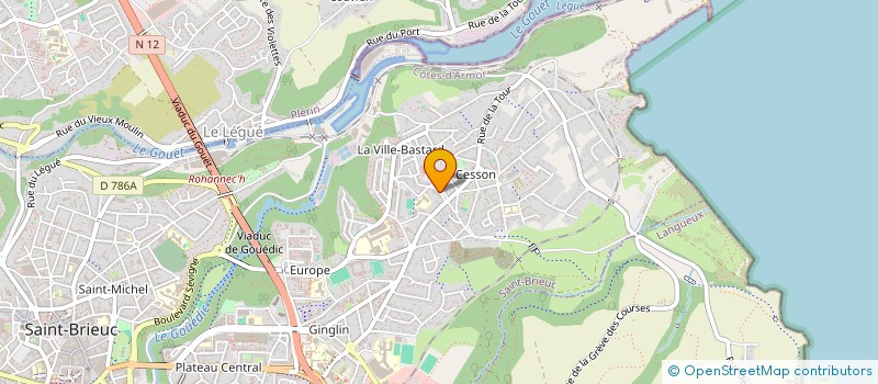localisation de l'entreprise UNION GEN SPORT ENSG LIBRE à SAINT-BRIEUC