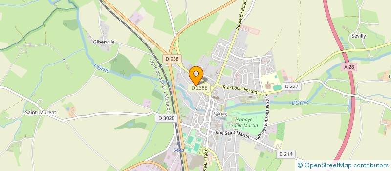 localisation de l'entreprise UNION GEN SPORTIVE ENSEIGNEM LIBRE ORNE à SEES