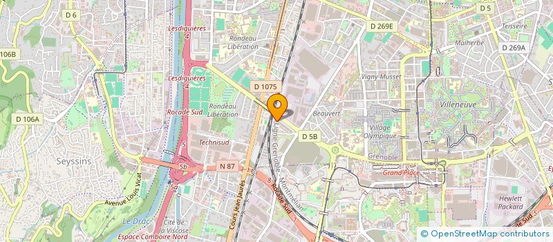 localisation de l'entreprise UNION GENERALE DES ACHATS DE SANTE à GRENOBLE