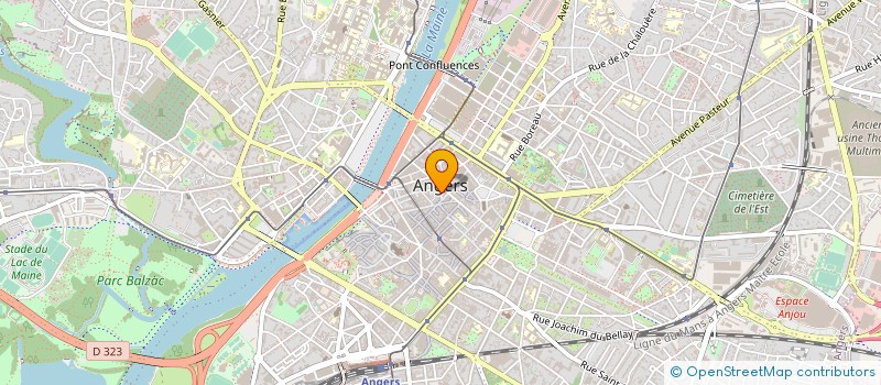 localisation de l'entreprise UNION GENERALE DES ETUDIANTS D'ANGERS ET DE CHOLET - UNION NATIONALE DES ETUDIANTS DE FRANCE à ANGERS