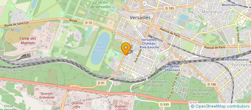 localisation de l'entreprise UNION GENERALE SPORT ENSEIGNEMENT LIBRE à VERSAILLES