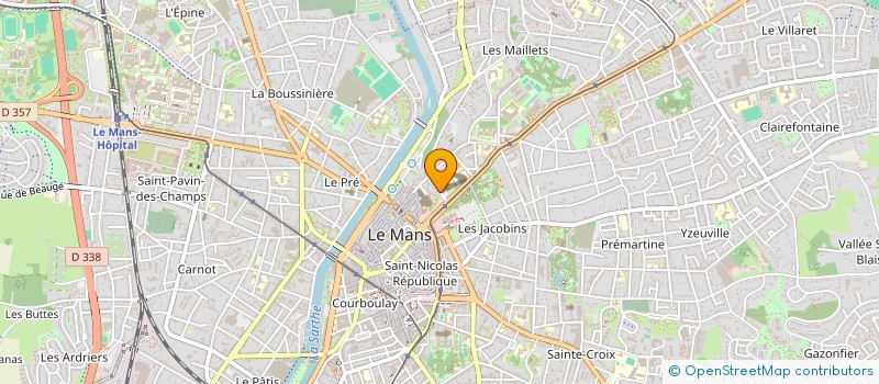 localisation de l'entreprise UNION GENERALE SPORT ENSEIGNEMENT LIBRE  LE MANS