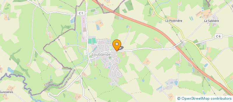 localisation de l'entreprise UNION GENERALE SPORTIVE DE L'ENSEIGNEMENT LIBRE DE LOUBLANDE  MAULEON