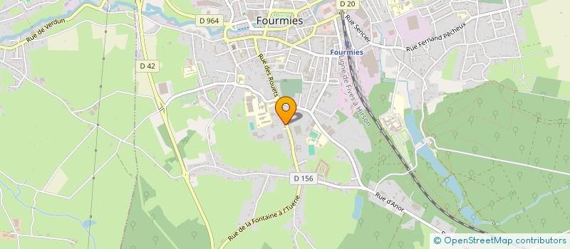 localisation de l'entreprise UNION GENERALE SPORTIVE DE L ENSEIGNEMENT LIBRE DU DEPARTEMENT DU NORD-DIOCESE DE CAMBRAI à FOURMIES
