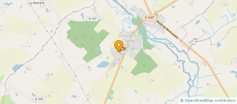localisation de l'entreprise UNION GENERALE SPORTIVE DE L ENSEIGNEMENT LIBRE ST SAUVEUR DE LA FORET SUR SEVRE  LA FORET-SUR-SEVRE