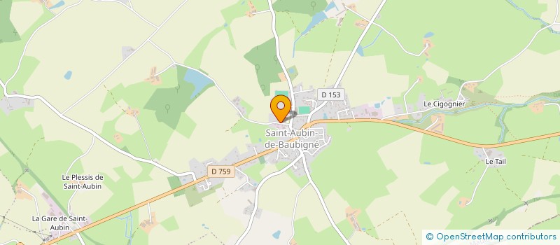 localisation de l'entreprise UNION GENERALE SPORTIVE DE L'ENSEIGNEMENT LIBRE (U.G.S.E.I) DE SAINT AUBIN DE BAUBIGNE  MAULEON