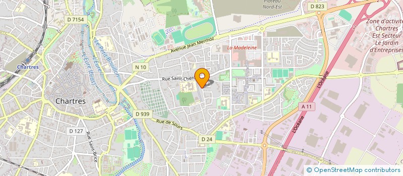 localisation de l'entreprise UNION GENERALE SPORTIVE ENSEIGN LIBRE à CHARTRES