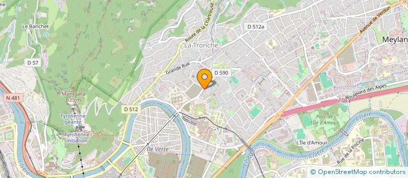 localisation de l'entreprise UNION GENERALE SPORTIVE ENSEIGNEMT LIBRE  LA TRONCHE