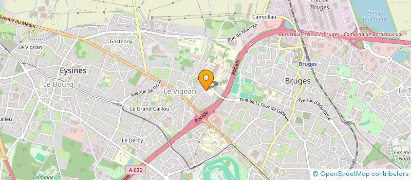 localisation de l'entreprise UNION GEST ETS CAISSE ASSUR MALAD AQUITA à BRUGES