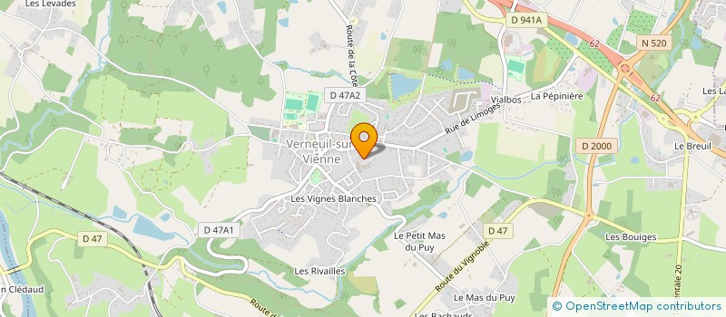 localisation de l'entreprise UNION GESTION ETS ASSURANCE MALADIE à VERNEUIL-SUR-VIENNE