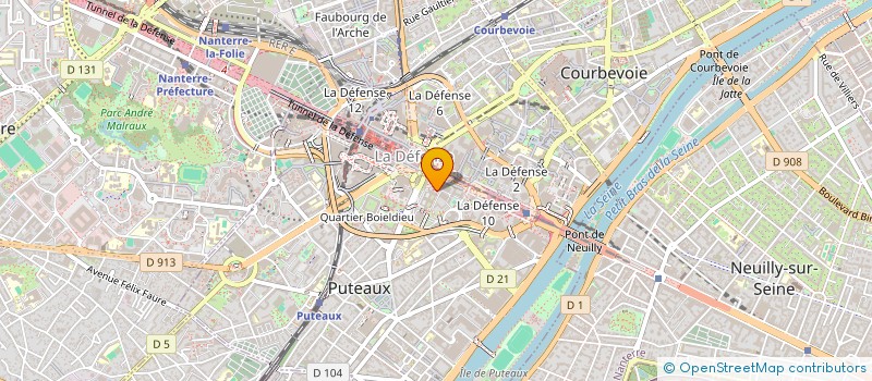 localisation de l'entreprise UNION GESTION IMMOB ACTIFS DIVERSIFIE  PUTEAUX