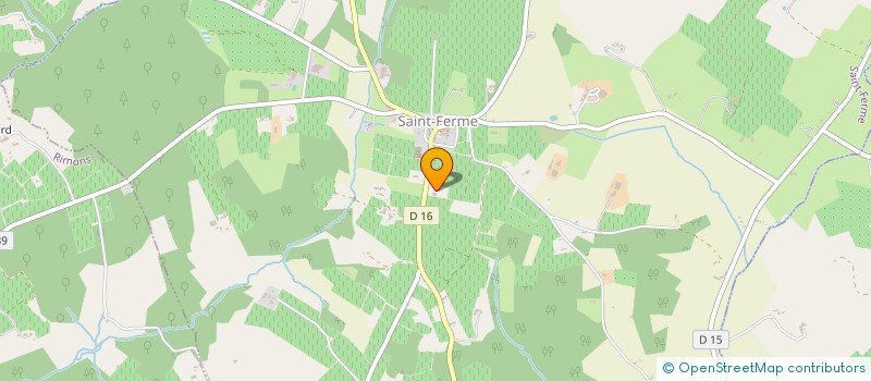 localisation de l'entreprise UNION GIRONDINE DES ARTISANS RURAUX  SAINT-FERME