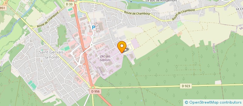 localisation de l'entreprise UNION GPT GESTION CHASSE FAUNE SAUVAGE à VINEUIL