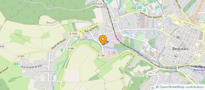 localisation de l'entreprise UNION GROUP GROSSISTES CONFISERIE  BEAUVAIS