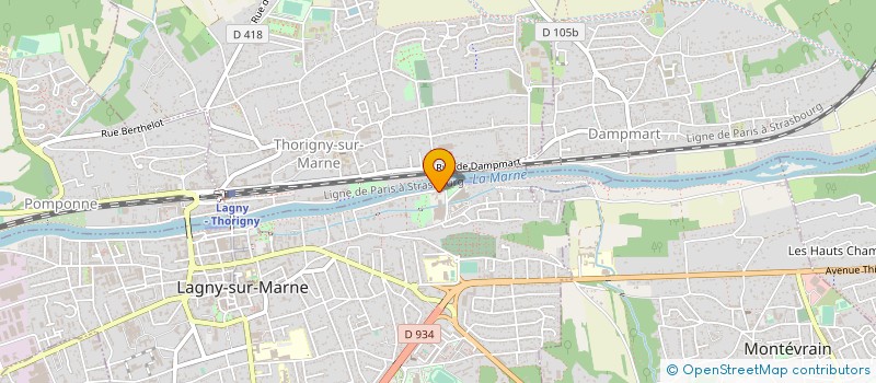 localisation de l'entreprise UNION GROUPES TOURING CLUB DE FRANCE  LAGNY-SUR-MARNE