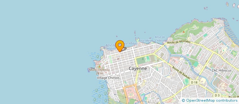 localisation de l'entreprise UNION GUYAN DES SOC D'ETUDE ET TRAVAUX à CAYENNE