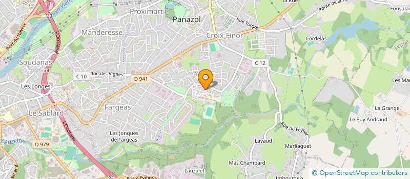 localisation de l'entreprise UNION GYMNIQUE PANAZOL à PANAZOL