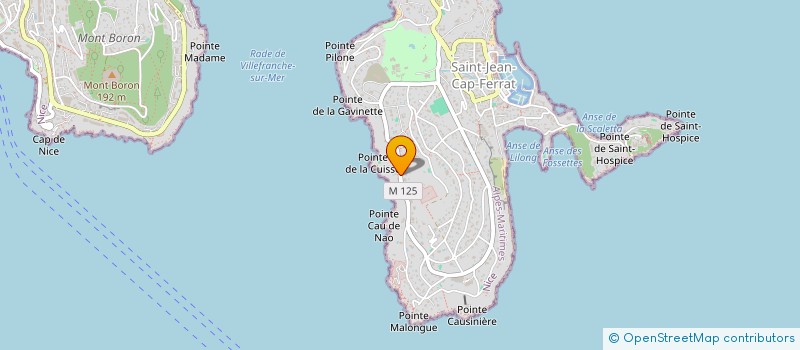 localisation de l'entreprise UNION HOTELIERE DU CAP à SAINT-JEAN-CAP-FERRAT