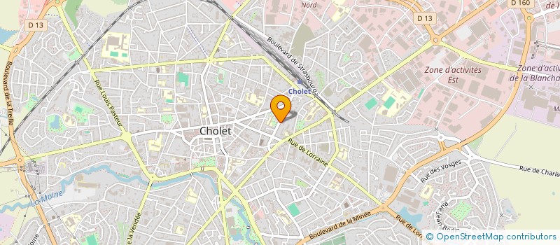 localisation de l'entreprise UNION IMMBOBILIERE CAF URSSAF à CHOLET