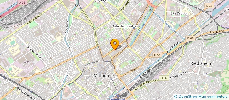 localisation de l'entreprise UNION IMMOB ORGANISMES SECURITESOCIALE à MULHOUSE
