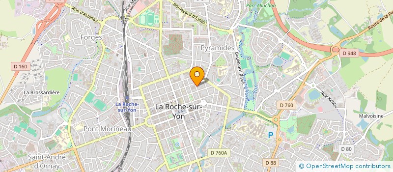 localisation de l'entreprise UNION IMMOB ORGANISMES SOCIAUX DE VENDEE à LA ROCHE-SUR-YON