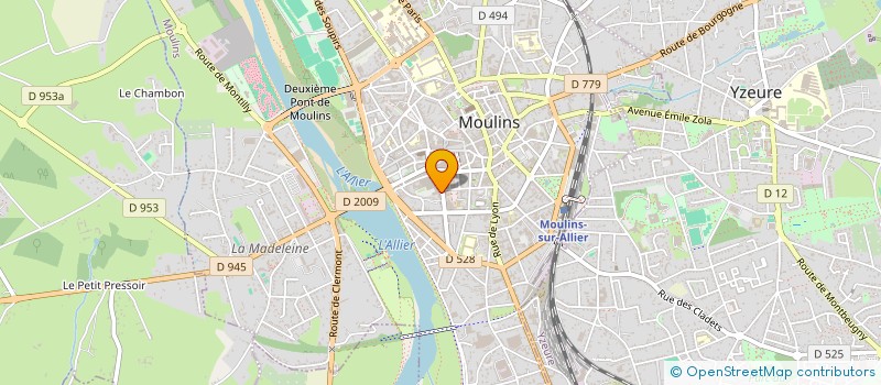 localisation de l'entreprise UNION IMMOB SECURITE SOCIALE à MOULINS