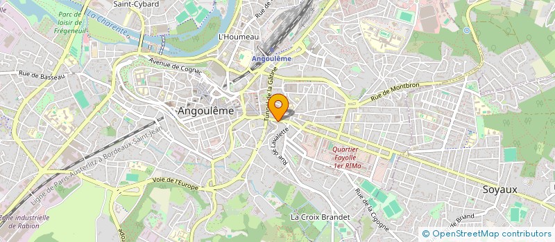 localisation de l'entreprise UNION IMMOBIL ORGANISM SECURITE SOCIALE à ANGOULEME