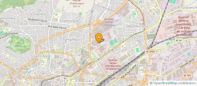 localisation de l'entreprise UNION IMMOBILIERE DES ORGANISMES DE SECU à CLERMONT-FERRAND