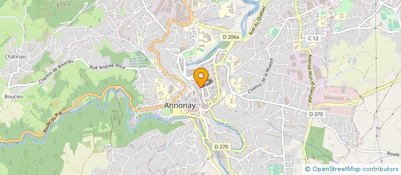 localisation de l'entreprise UNION IMMOBILIERE DES ORGANISMES DE SECURITE SOCIAL - ARDECHE à ANNONAY