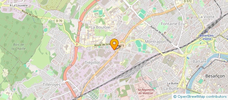 localisation de l'entreprise UNION IMMOBILIERE DES ORGANISMES DE SECURITE SOCIALE DU DOUBS à BESANCON