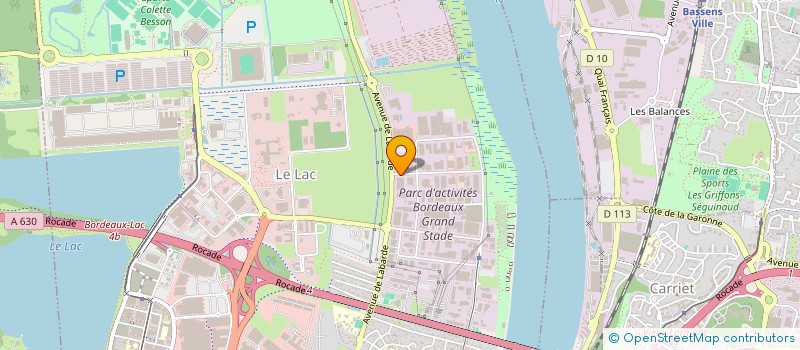 localisation de l'entreprise UNION INDUSTRIE à BORDEAUX