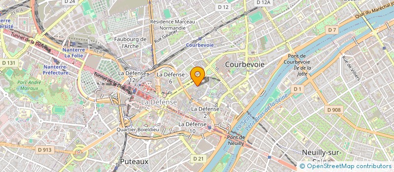 localisation de l'entreprise UNION INFORMATIQUE  COURBEVOIE