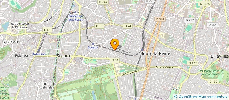 localisation de l'entreprise UNION INT INFORMATICIENS FRANCOPHONES à SCEAUX