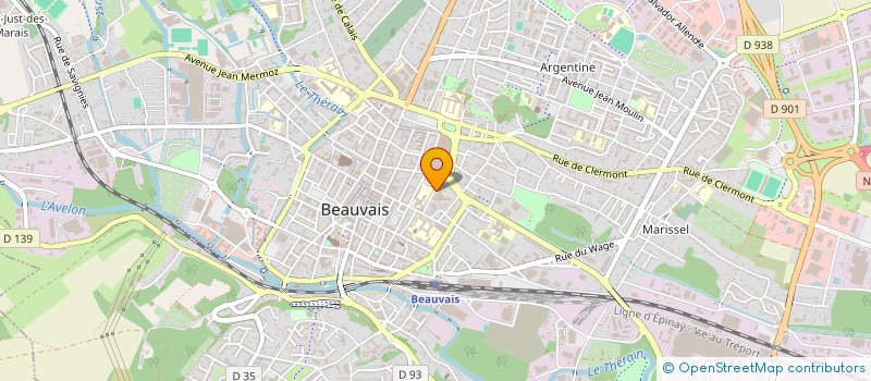 localisation de l'entreprise UNION INTER PROFESSIONNELLE DE BASE DES SYNDICATS CFDT DU BEAUVAISIS  BEAUVAIS