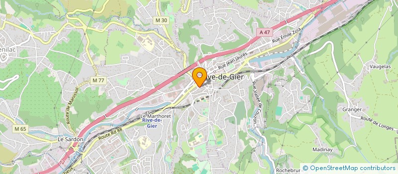localisation de l'entreprise UNION INTERCANTONNALE OEUVRES LAIQUES à RIVE-DE-GIER
