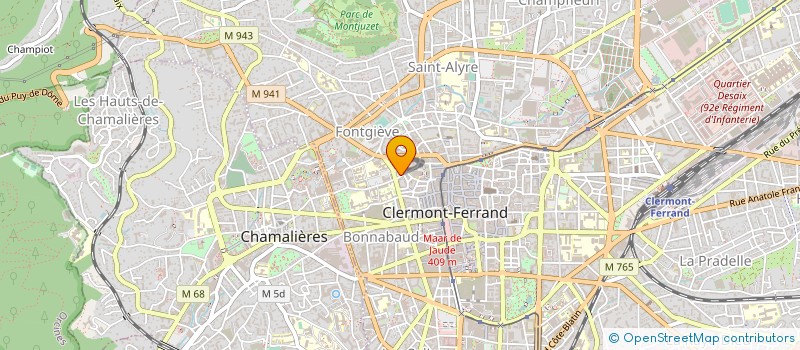 localisation de l'entreprise UNION INTERDEPARTEMENTALE AUVERGNE CFTC à CLERMONT-FERRAND