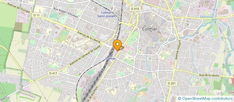 localisation de l'entreprise UNION INTERNATIONALE DES ALSACIENS  COLMAR