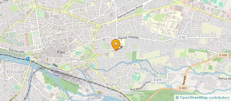 localisation de l'entreprise UNION INTERNATIONALE DES CONCIERGES ET ASSISTANTS PERSONNELS PRIVES à PAU