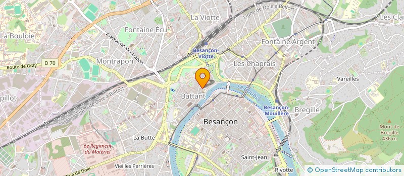 localisation de l'entreprise UNION INTERPRO. SYNDICATS CFDT SUD DOUBS  BESANCON