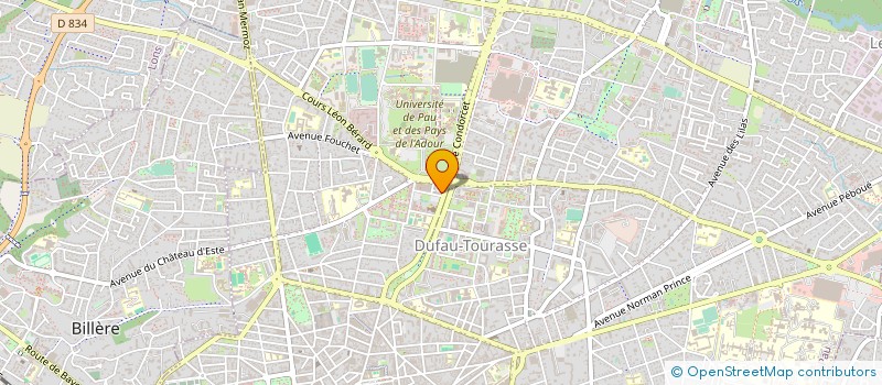 localisation de l'entreprise UNION INTERPROF DES SYNDICATS CFDT BEARN à PAU