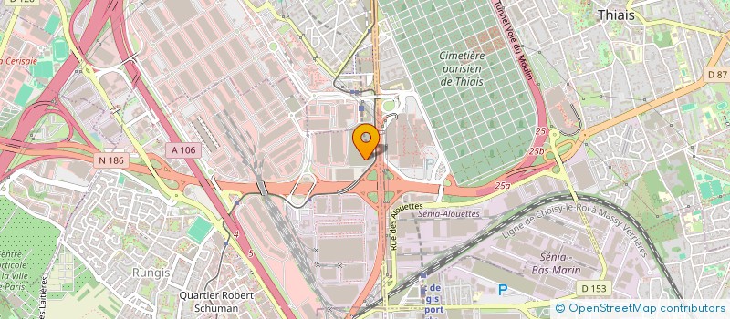 localisation de l'entreprise UNION INTERPROFE BETAIL VIANDE PARIS IDF à RUNGIS