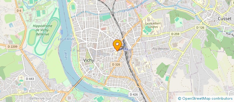 localisation de l'entreprise UNION INTERPROFES DE SECTEUR CFDT à VICHY