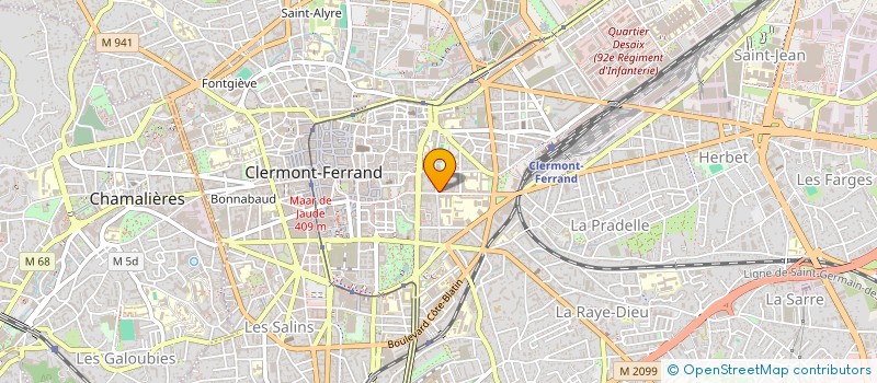 localisation de l'entreprise UNION JEUNES CHIRURGIENS DENTISTES  CLERMONT-FERRAND