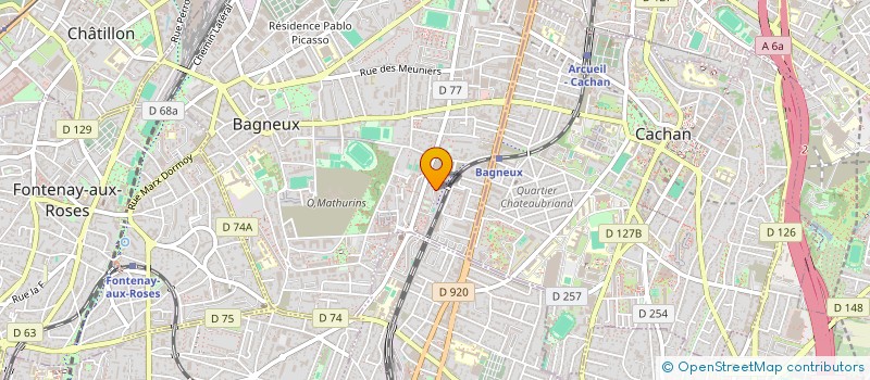 localisation de l'entreprise UNION JEUNES MOUDERI DEVELOPPEMENT à BAGNEUX