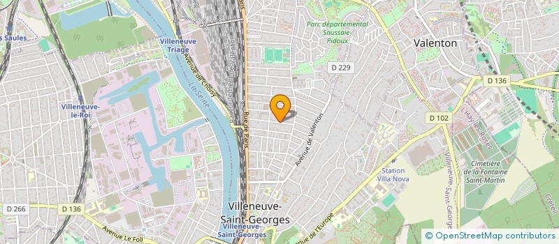 localisation de l'entreprise UNION JEUNESSES COMMUNIST FR  VILLENEUVE-SAINT-GEORGES