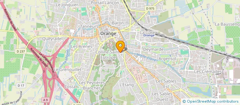 localisation de l'entreprise UNION JUDO ORANGE  ORANGE